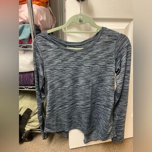 Dark grey Zyia split back top